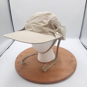 Tilley Endurables Ultralight Sunshield Cap Mens XL Hat Beige Khaki UV Face Neck
